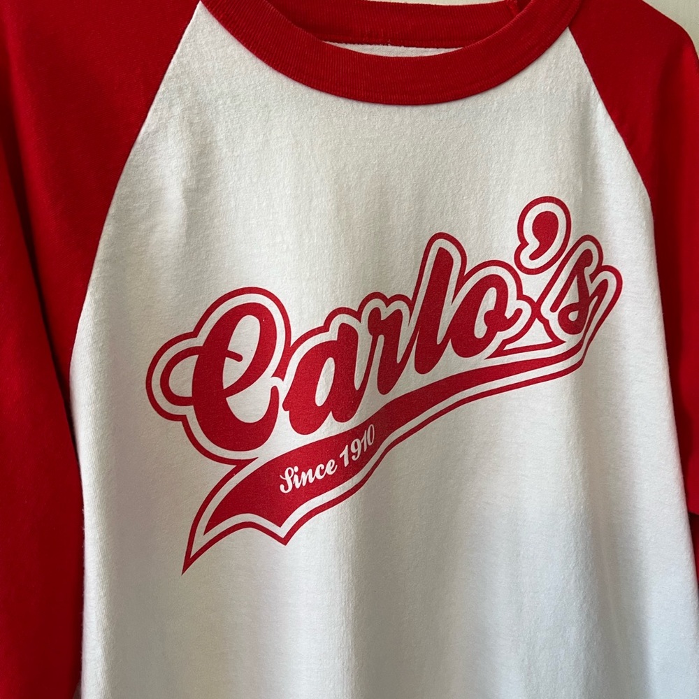 Red and White Kids Raglan Shirt - Picture 3 of 9